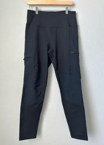 prAna  Rockland Leggings Size Large Blue Black Pull On Pants