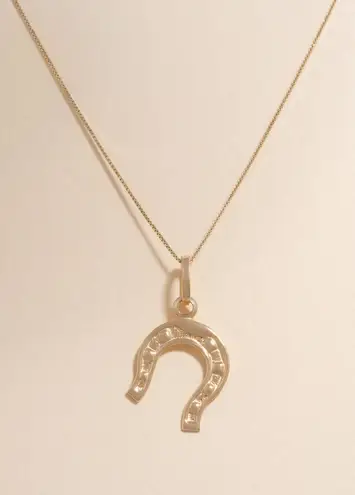 Tehrani Jewelry Horseshoe charm | 14k Solid Gold Pendant