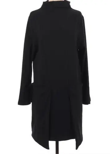 Unbranded black fleece high neck dress large side pockets size small