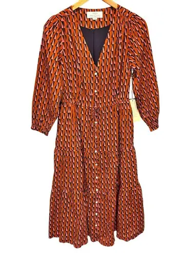 Trovata Birds of Paradis NWT Ainsley B Dress in Kinetic Print