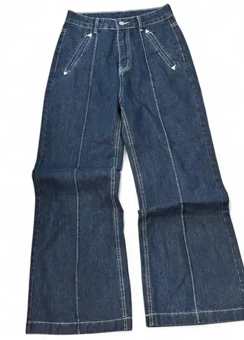 Stylish Indigo Flare Western Women's Jeans size Small Blue