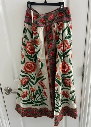 Farm Rio Ainika Delicate Floral Midi Skirt