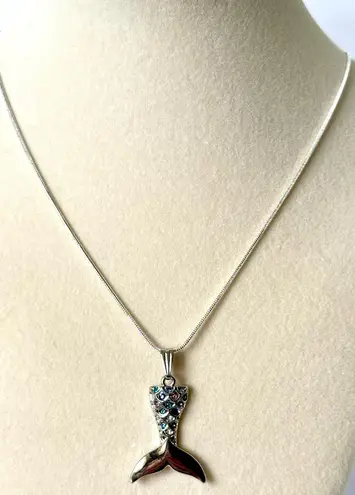 Mermaid Tail Necklace 🧜♀️ Silver