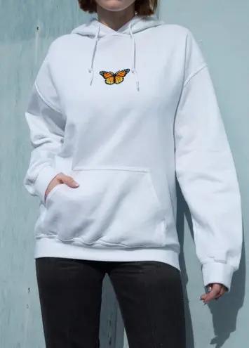 PacSun Butterfly Hoodie White 30 50 Off Retail From Faith