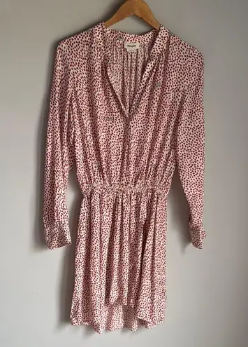 Zadig & Voltaire Rinka Heart-print Dress In Red Silk Small