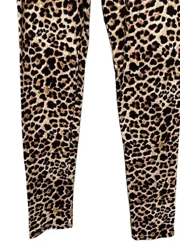 White Birch  Leopard Print Leggings Brown Black Size Small