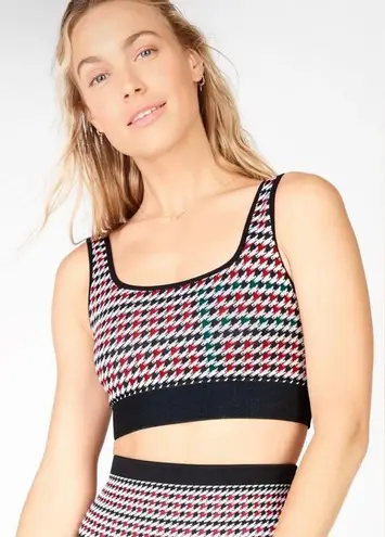 Fabletics Seamless Set Camryn Houndstooth Seamless Bra and Leggings size Small