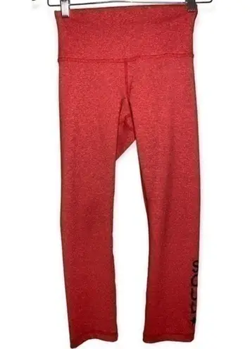 SoulCycle  Women’s Size S Red Black Marled Leggings