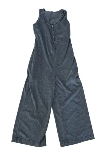 Amazon  Maternity & Nursing Gray Sleeveless Button-Up Romper Jumpsuit Size XS - Image 1
