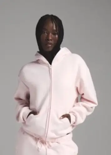SKIMS Pink Zip Up Hoodie S