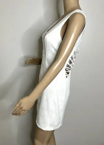 Ark & Co. White Caged Open Back Strappy Mini Dress