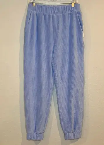 A New Day NWT  velour soft stretch ribbed jogger pant periwinkle small