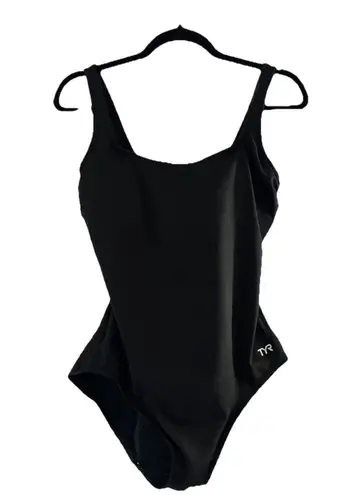 TYR Women’s Scoop Neck Black One Piece Swimsuit Size 10 Controlfit