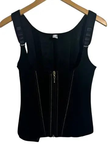 Women Large Waist Trainer Corset Black Recovery Zipper Hook Flat Belly Shaper