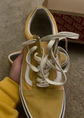 Vans Pale Yellow Low Top Size 8.5 50 16 Off Retail From Mavis