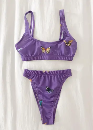Hot Lava High Waisted Butterfly Swim Set