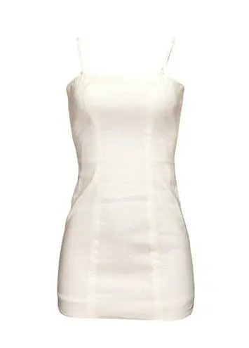 COS Linen-Blend Bustier Corset Mini Dress, White, 2 (US)