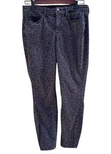 NYDJ Women’s Ami Skinny Leopard Cropped Pants Size 6