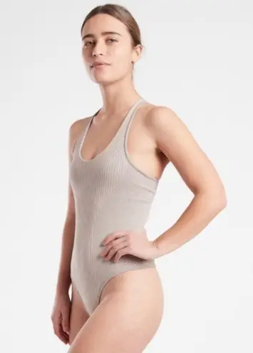 Athleta NWT  Recharge Bodysuit in Grey Heather Size XS