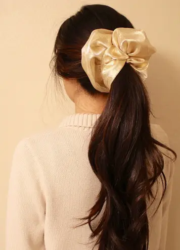 Electric Purple Metallic Jumbo Oversized XXL Scrunchie