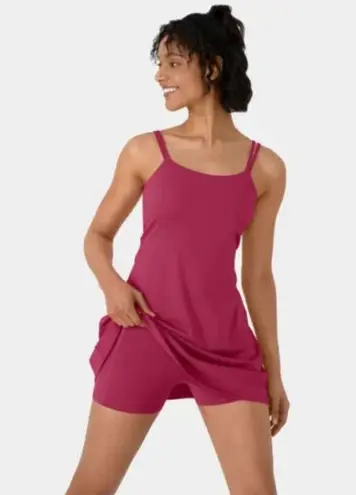 Halara Everyday Cloudful Double Straps Twisted 2-Piece Dress-Flipped Pink S