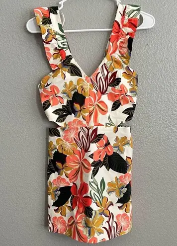 ZARA Floral Romper Dress Multi Size XS