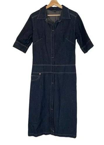Paul Frank Vintage Denim Midi Dress Size 8