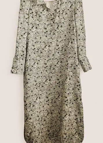 Tuckernuck Linen Hydrangea print Midi Dress | Cottagecore Garden Party | Medium - Image 1