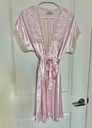 Pink Silk Robe Size M