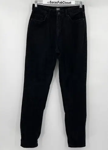 BDG  Urban Outfitters Mom Jeans Black Denim High Rise Tapered Leg Women’s Size 27