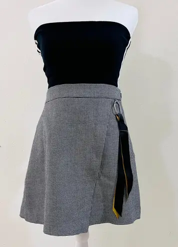 VERO MODA Gingham Wrap Skirt