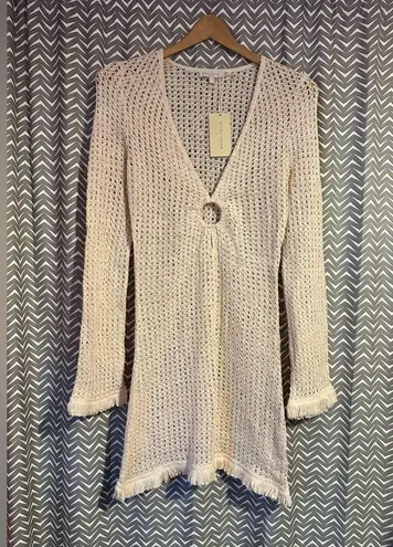 Ramy Brook NWT | Crochet Cassie Coverup Mini Dress, size S