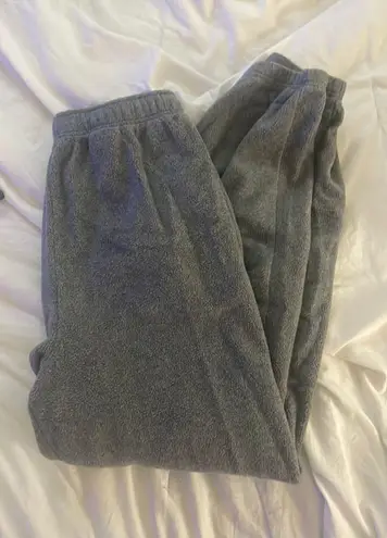 American Eagle Super Fuzzy Grey Sweatpants