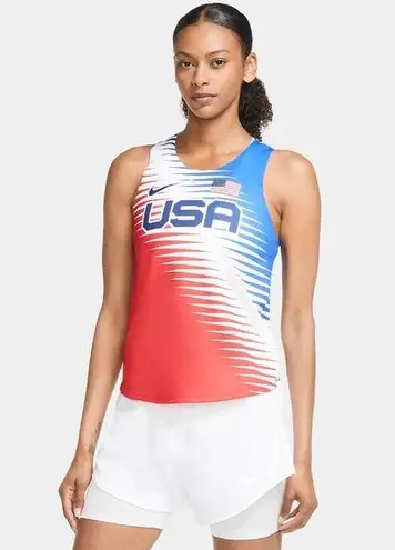 Nike  Dri-Fit Tank Team USA AeroSwift Running Singlet Size XL (16-18) NWT