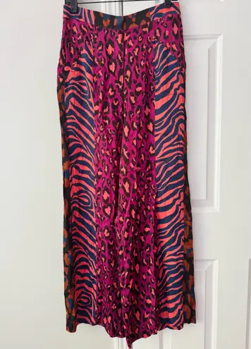 Lowry Farm Pants Farm Rio Mixed Print Wide-Leg Pants, Size L
