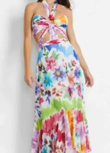 PatBO Bloom Cutout Maxi Dress White Size 4