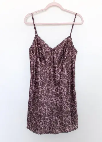 Morgan Taylor Y2K Womens Slip Dress Size L Pink Black Lace Lingerie Fairycore