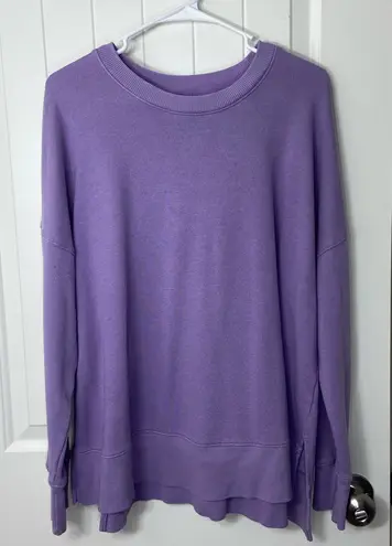 Time & Tru women’s light purple comfy relaxed lounge crewneck casual shirt XL