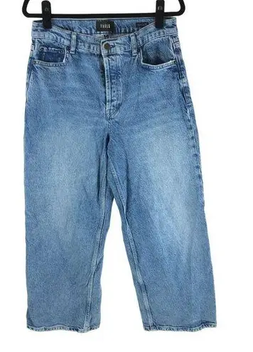 Rails Womens Jeans The Getty Crop High Rise Wide Leg Button Fly Medium Wash 30