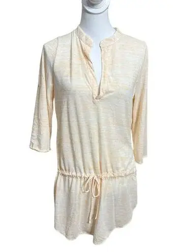 Eberjay Eberjey Parker Tunic Swim Cover Top Up Roll Tab Sleeves Cinched Women’s Size S