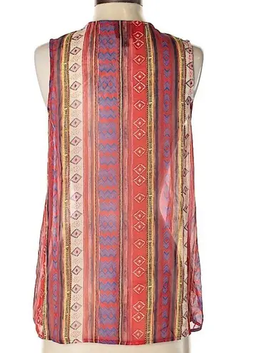 Bobeau Sleeveless Tribal Tank Size Small