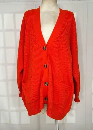 Aerie  Orange Soft & Cozy Oversized Cardigan Size M