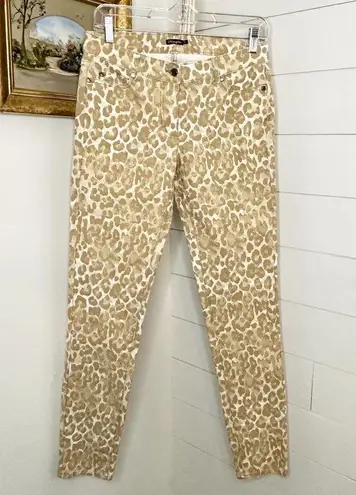 J. McLaughlin  Lexi Jean Leopard Print Stretch Mid Rise Size 2