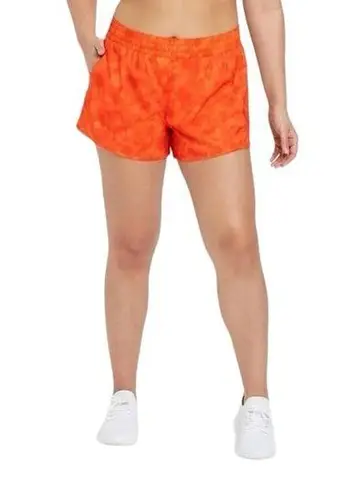 All In Motion Size Medium Orange Mid-Rise Run Athletic Activewear Shorts