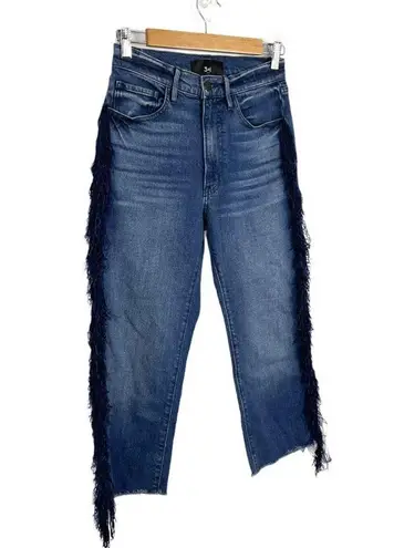 3x1  Higher Ground Fringe Crop Straight Leg Jeans