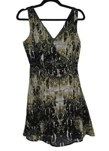 BB Dakota Jack By  Womens Size 0 Snakeskin Print Sleeveless Fit and Flare Dress