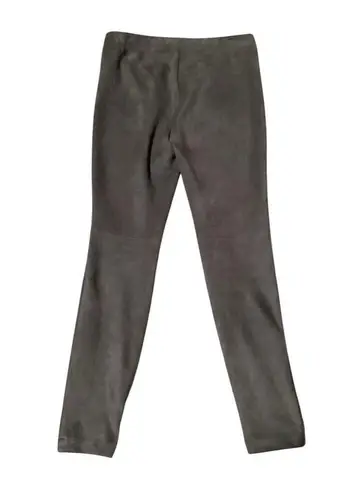 T Tahari  Gray Faux Suede Pull on Skinny Pants Ankle Zipper M - Image 2