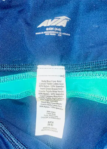 Avia Blue/Turquoise Workout Leggings Size Small