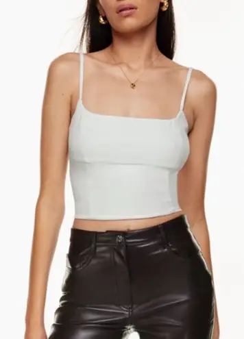 Wilfred Aritzia Basel Bustier Crop Camisole Tank Top White Small $68