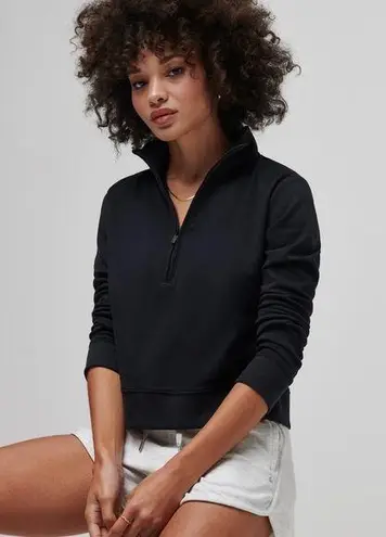 Travis Mathew TRAVIS MATTHEW Black Cloud Fleece Half Zip XS